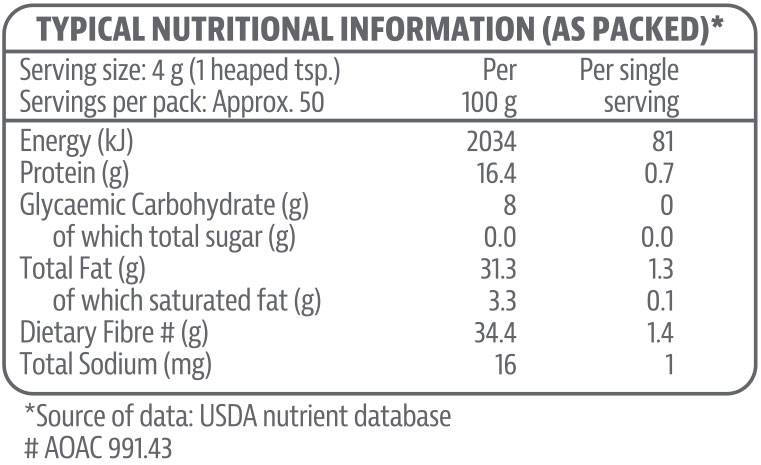 Tony Ferguson Chia Seeds Nutritable, 200g