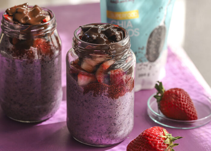 Blended Berry Chia Pudding