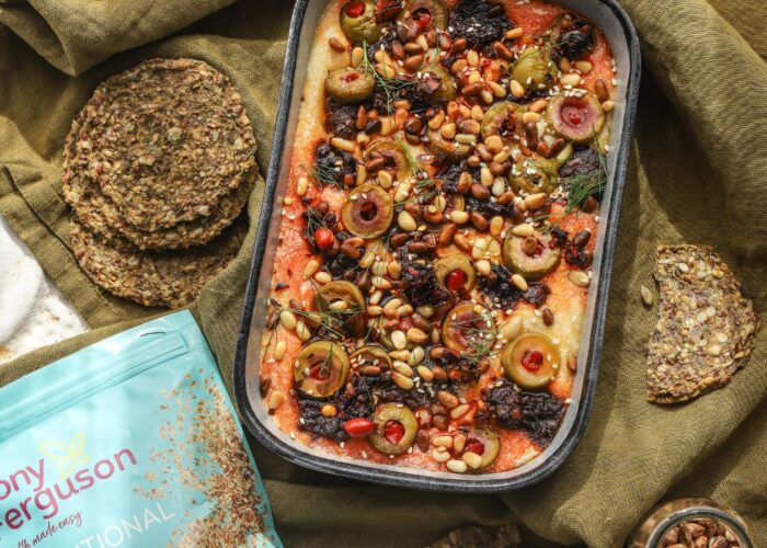 Cheesy Baked Olive Dip