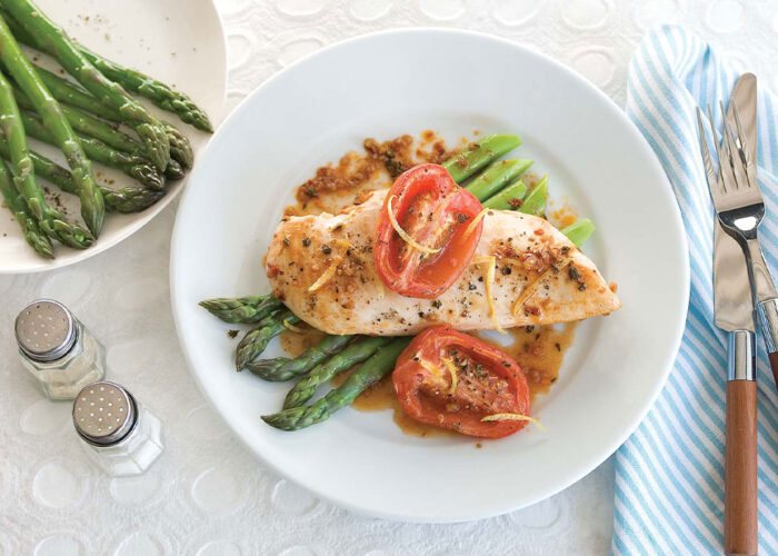 Chicken with Oven Roasted Tomatoes