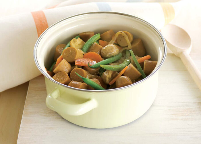 Curried Soy Sausages