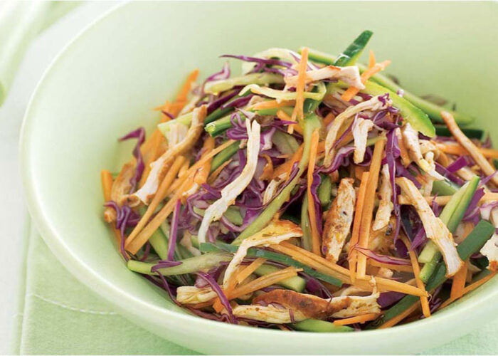 Lemon Spice Chicken with Cabbage Salad