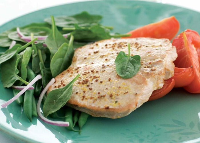 Mustard Pork Tomato Salad