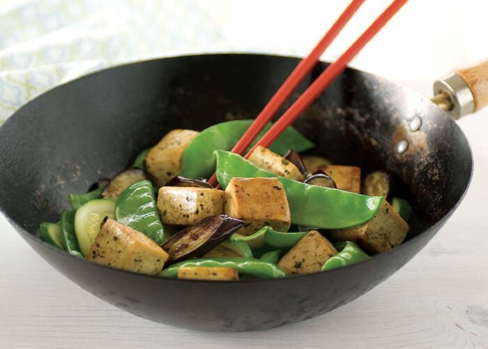 Tofu Zucchini Aubergine Stir Fry