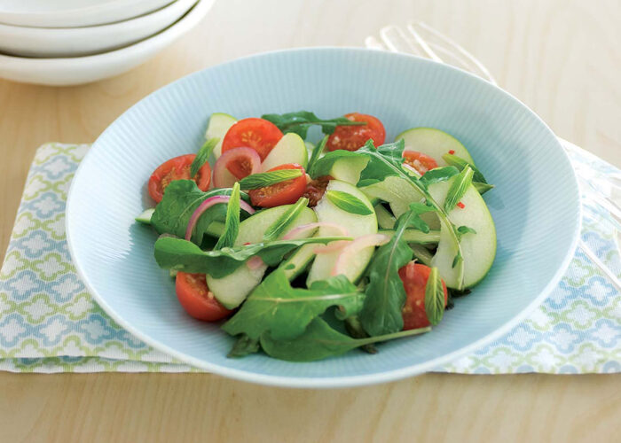 Warm Tomato Apple Salad
